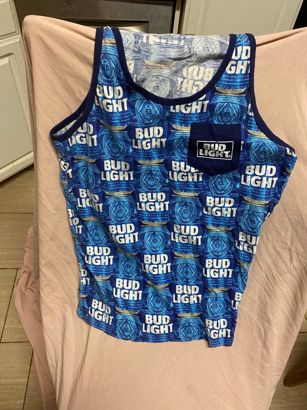 Bud Lite Tank Top Size Small